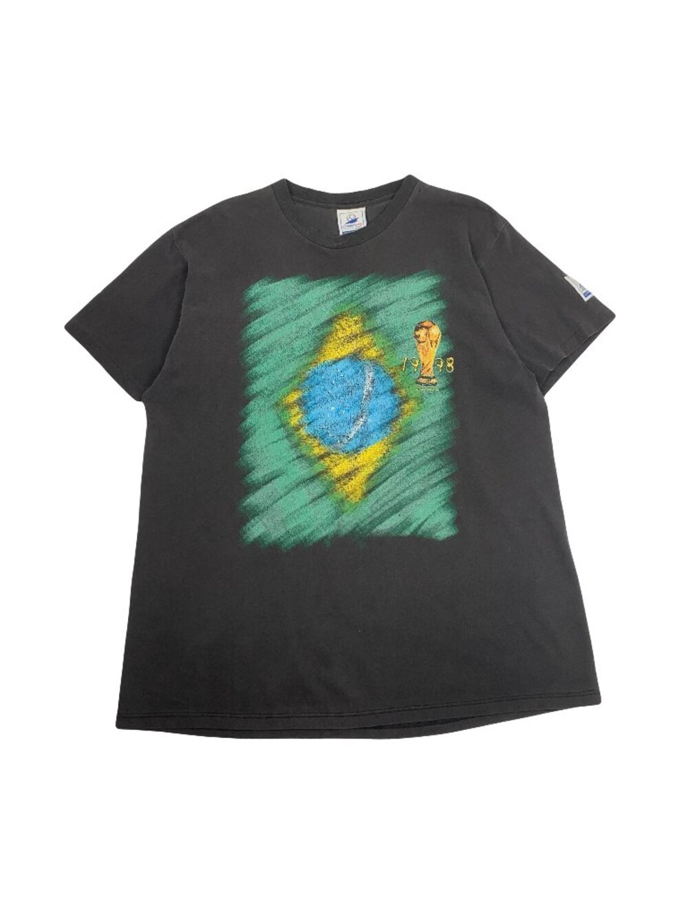 Adidas 1998 World Cup Brazil Flag Tee XL